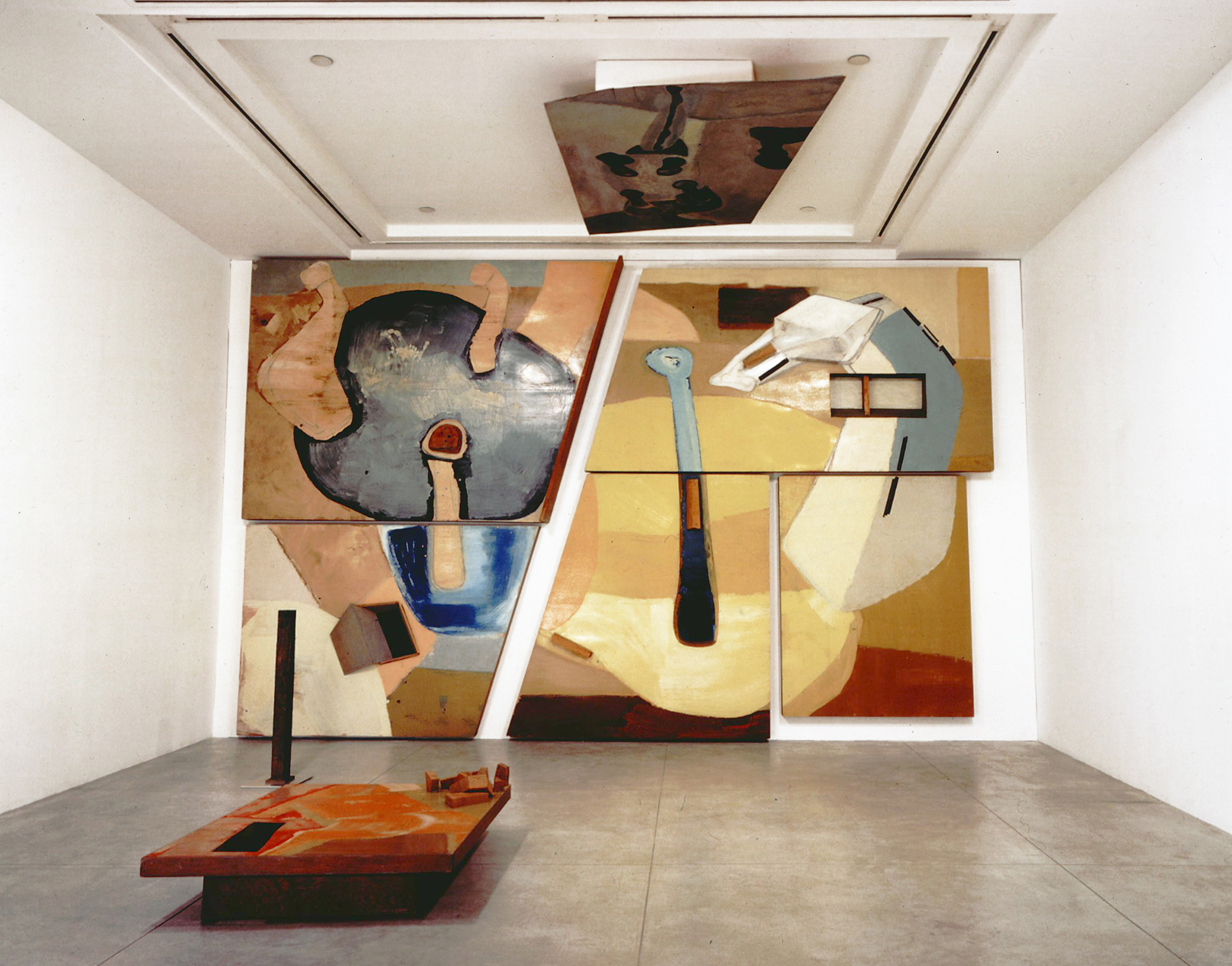   Frederick Kiesler  (1890-1965)  Large Horse Galaxy , 1954 Mixed media installation consisting of six wall panels, one table, one floor piece and one ceiling piece. Dimensions vary. Nine separate elements. 