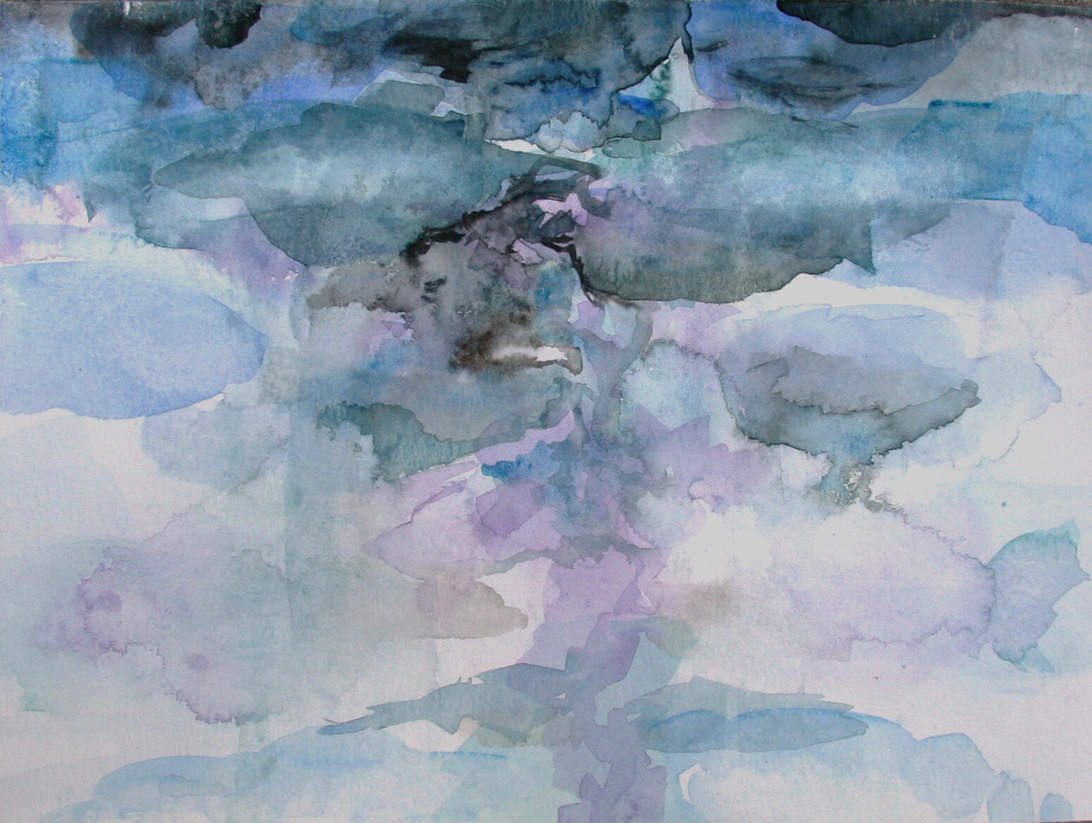  Carol Warner  “Sparks from each eye come from different dreams” , 2020  Watercolor on paper 9 x 12 inches  