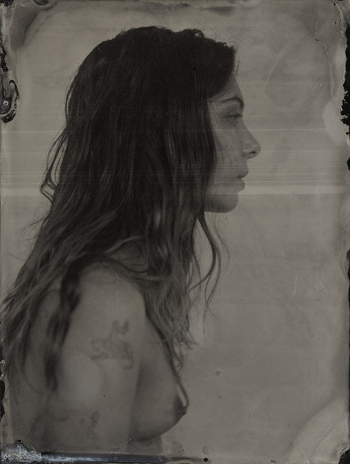  Erica Shires Sylvia, 2016 Wet-plate collodion photograph, scanned and printed on metallic silver archival paper Edition: 1/8 Image size: 16 1/2 x 12 1/2 inches Paper size: 19 x 13 inches 