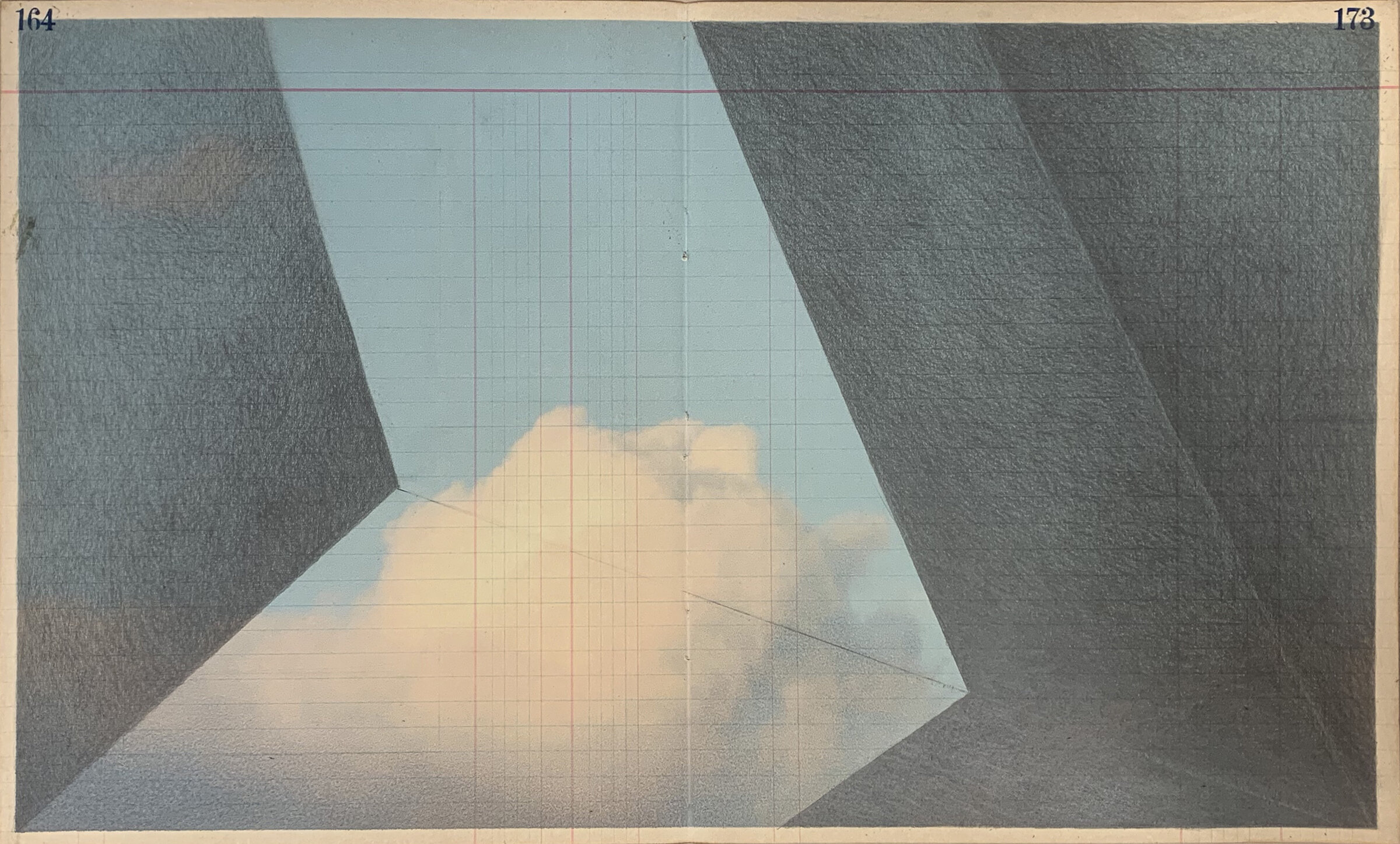  Jennifer Printz  ​The Thin and Delicate Line That Holds It All​ , 2020  Graphite and Epson Ultrachrome Inks on Antique Paper  12 x 18 1/2 inches  