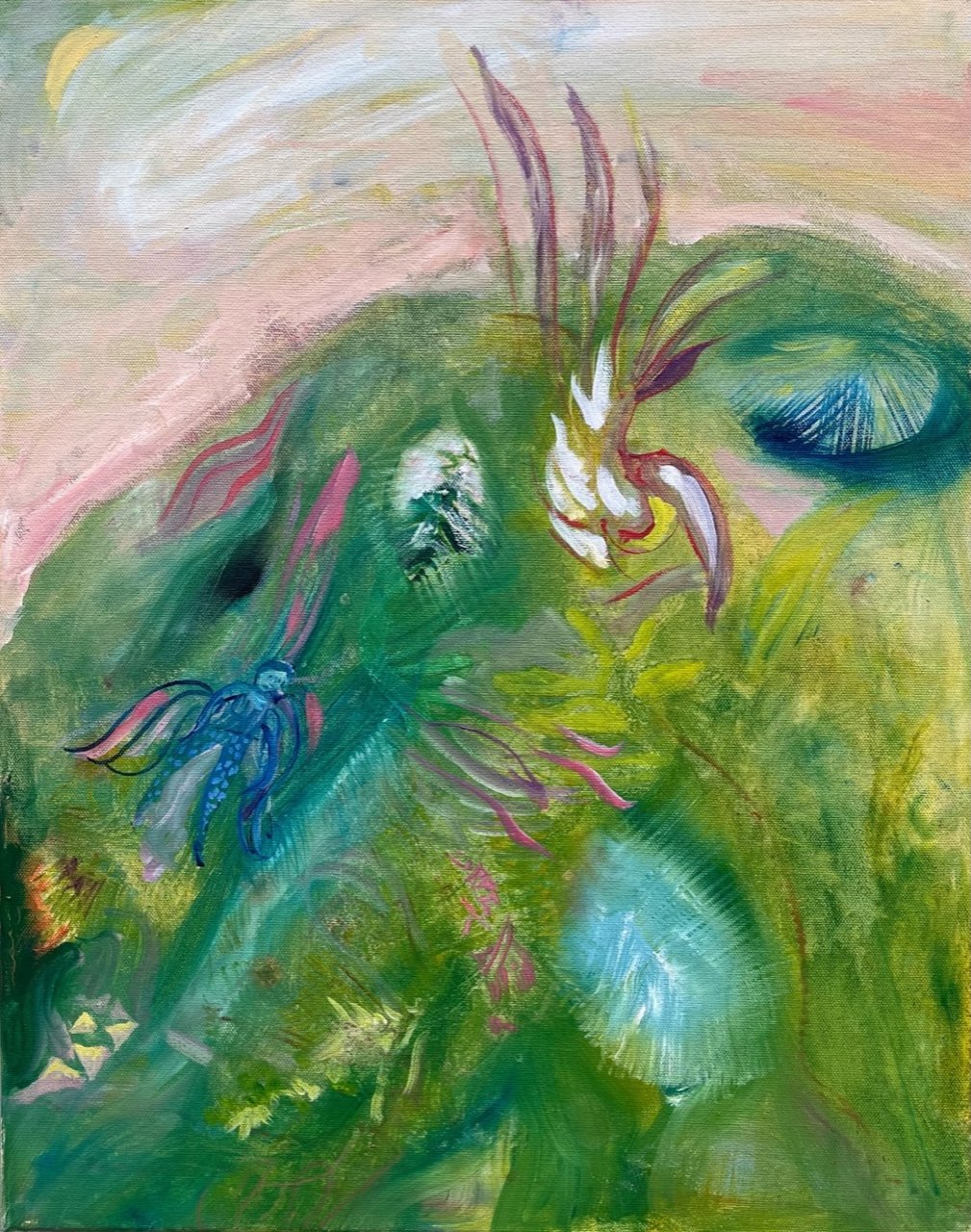   Mary Flinn   Spring , 2022 Oil on canvas 20 x 16 inches 