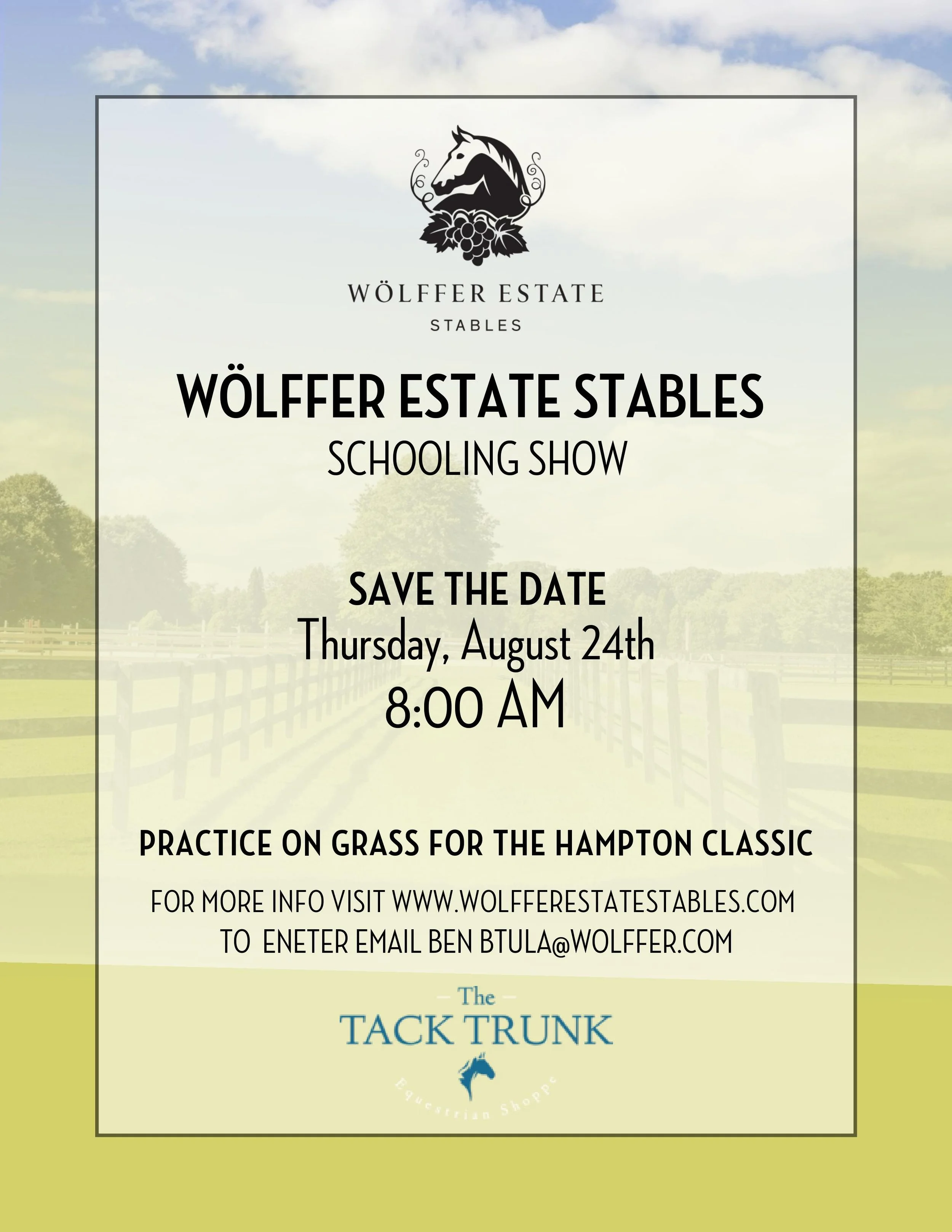 HORSE SHOWS — Wölffer Estate Stables