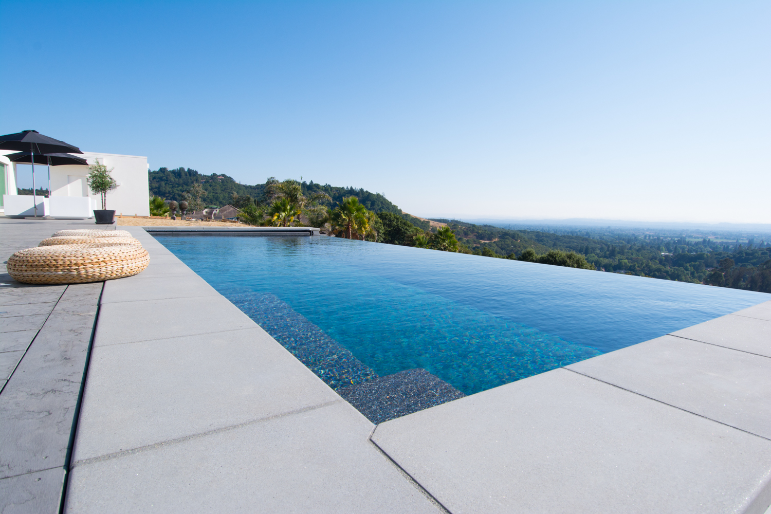 Infinity pool overlooking the valley