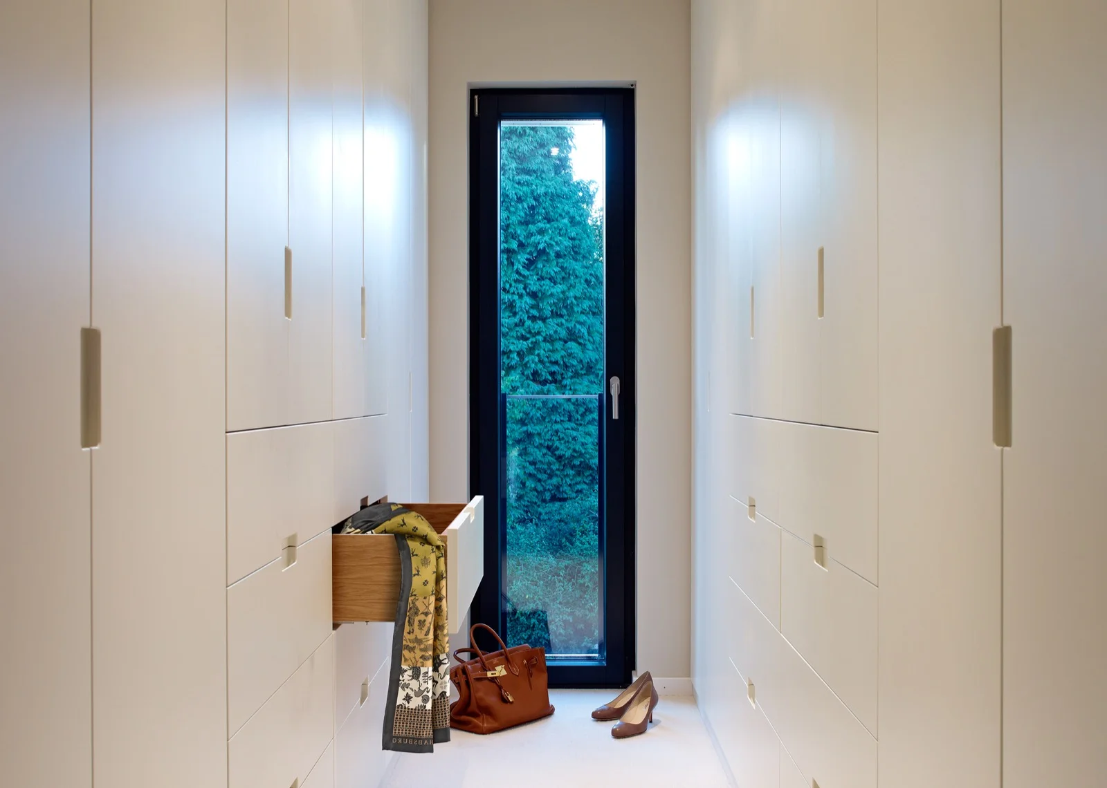 Built-in cabinetry in mudroom