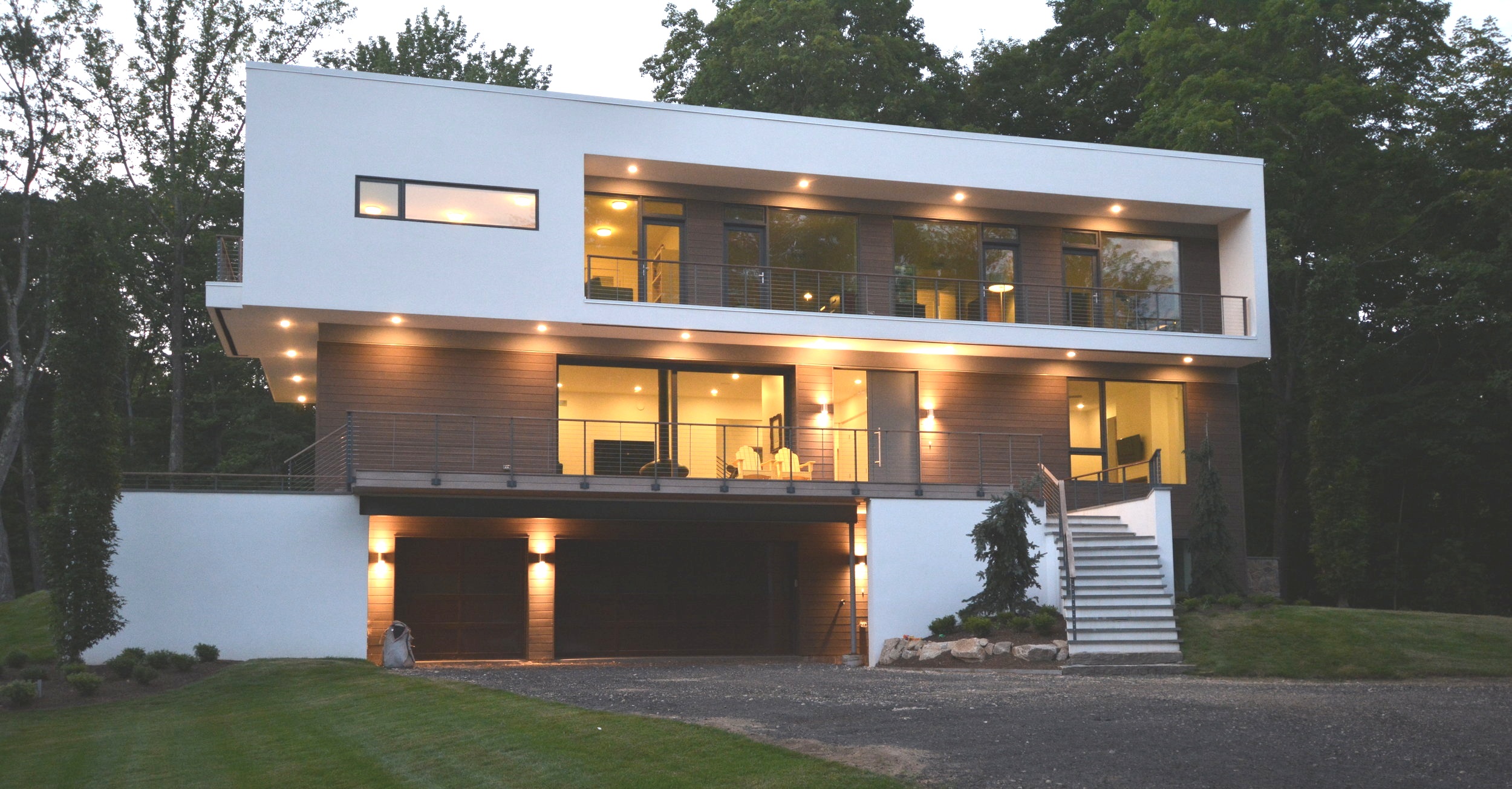 Exterior view of house from driveway