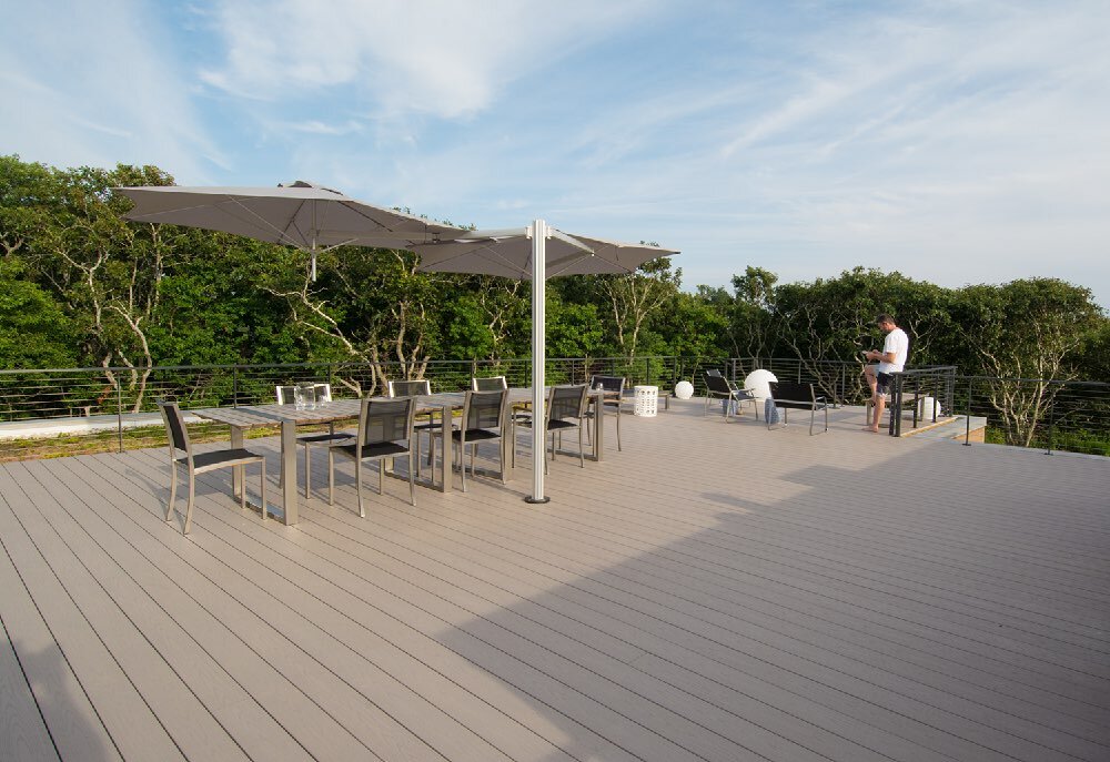  one of the largest roof decks we’ve ever built - with outdoor kitchen 
