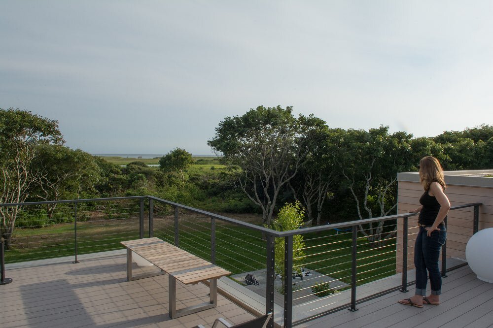  The roof deck provides beautiful ocean views 