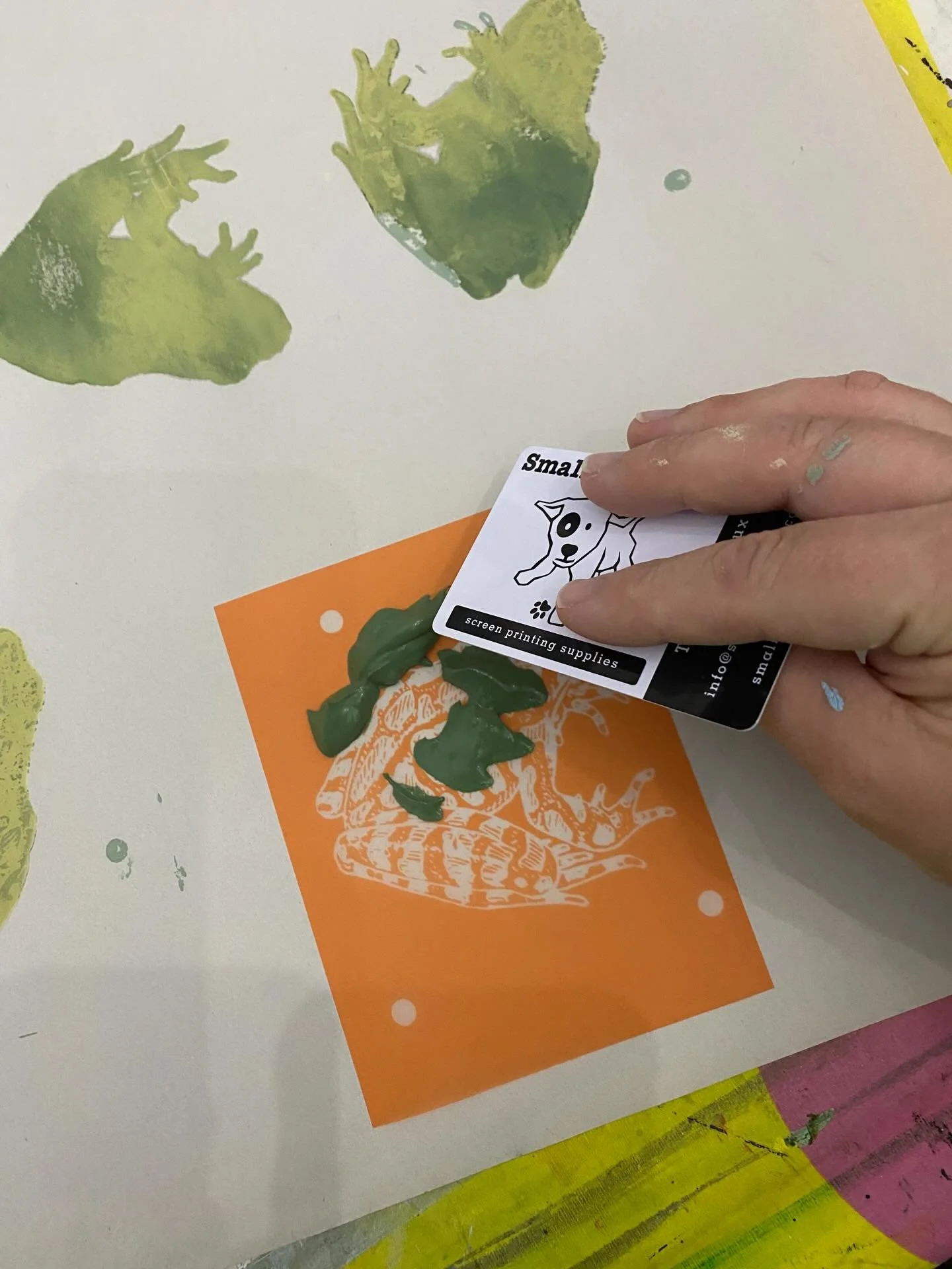 Over the last few days I spent some time making and then printing underglaze silkscreens! This morning I applied them to my first pot. I am so excited!! I love the way it turned out and can&rsquo;t wait to get some more acreens made up!