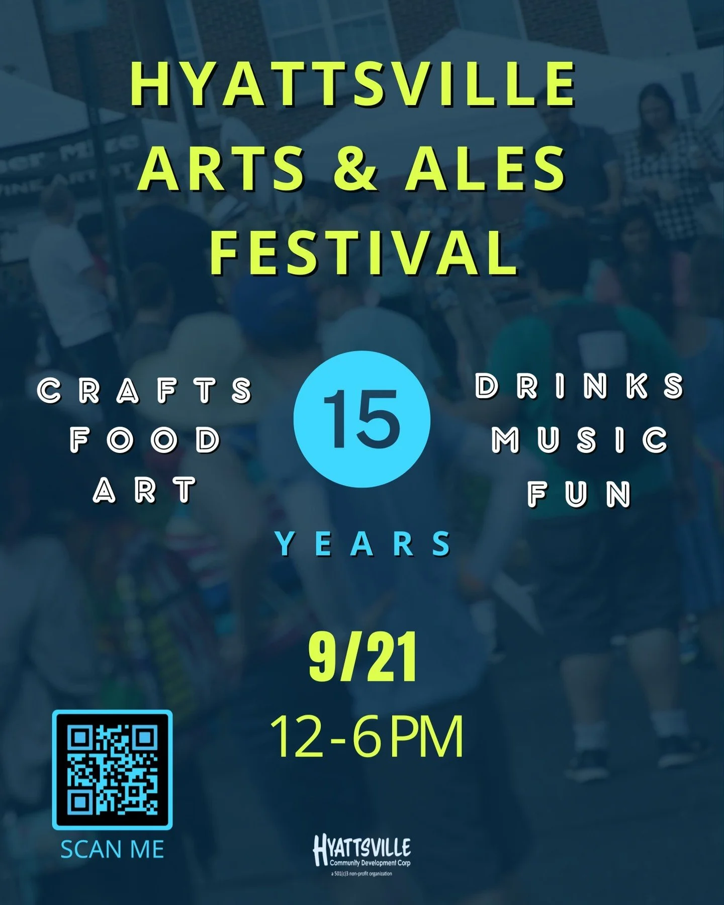 If you have some free time this Saturday I will be in Hyattsville for their 15th annual Arts and Ales Festival. This is my second time at this market, and it's lots of fun! There's music, art, food, and drink. Come by and say hello!
