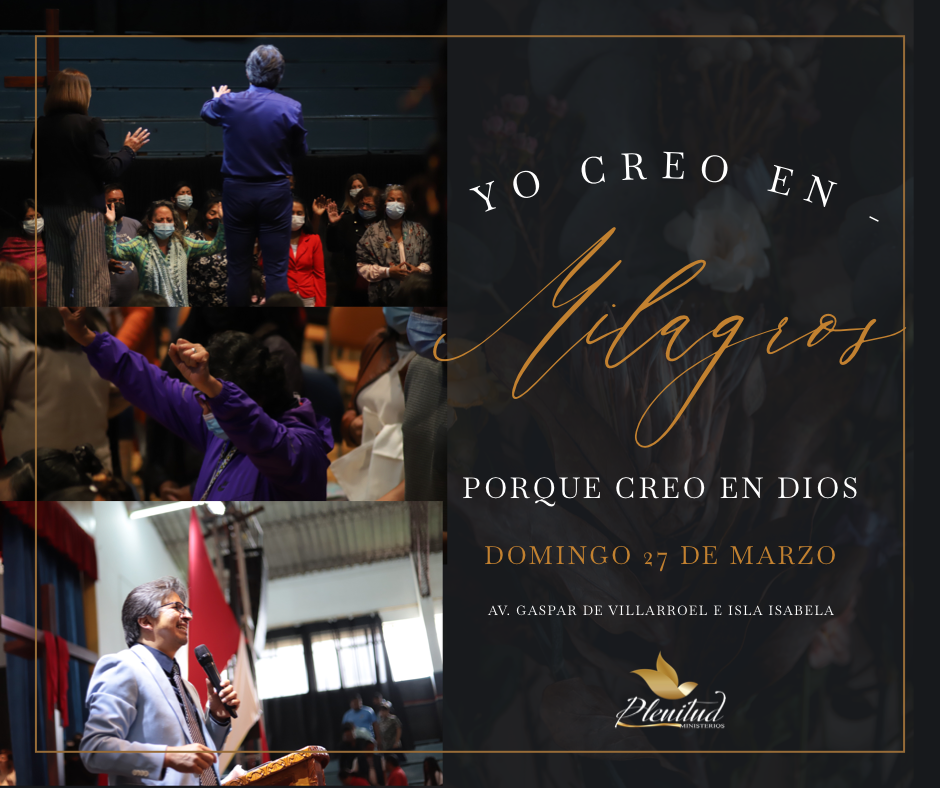 YO CREO EN MILAGROS PORQUE CREO EN DIOS