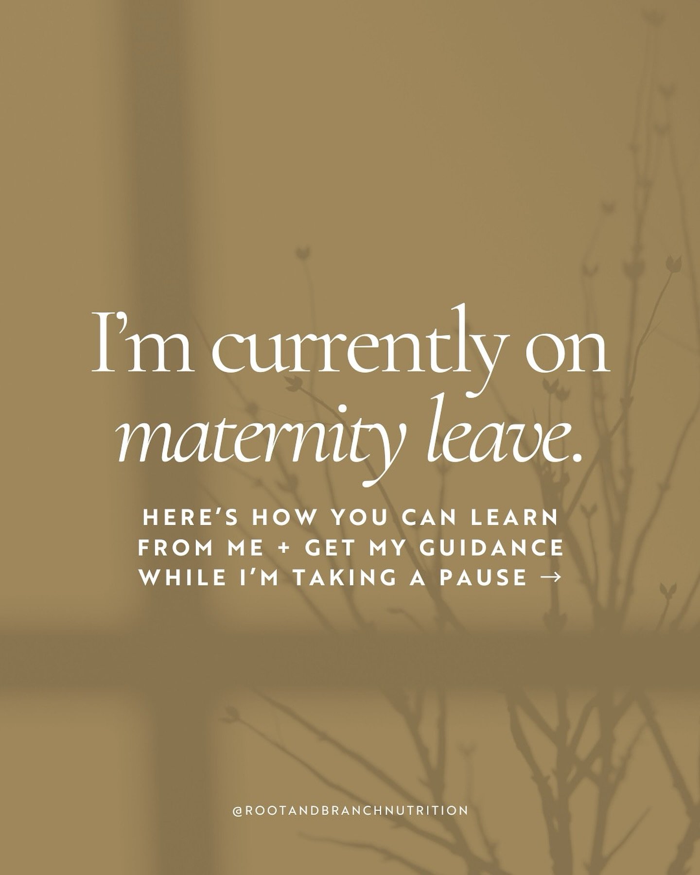 I&rsquo;m on a break (but still here to help 👋🏼)
⁣
Soon I&rsquo;ll be entering my fourth trimester bubble&mdash; nourishing myself to support recovery, soaking up newborn cuddles, and adjusting to our new life as a family of 4. ⁣
⁣
Til then, you&rs