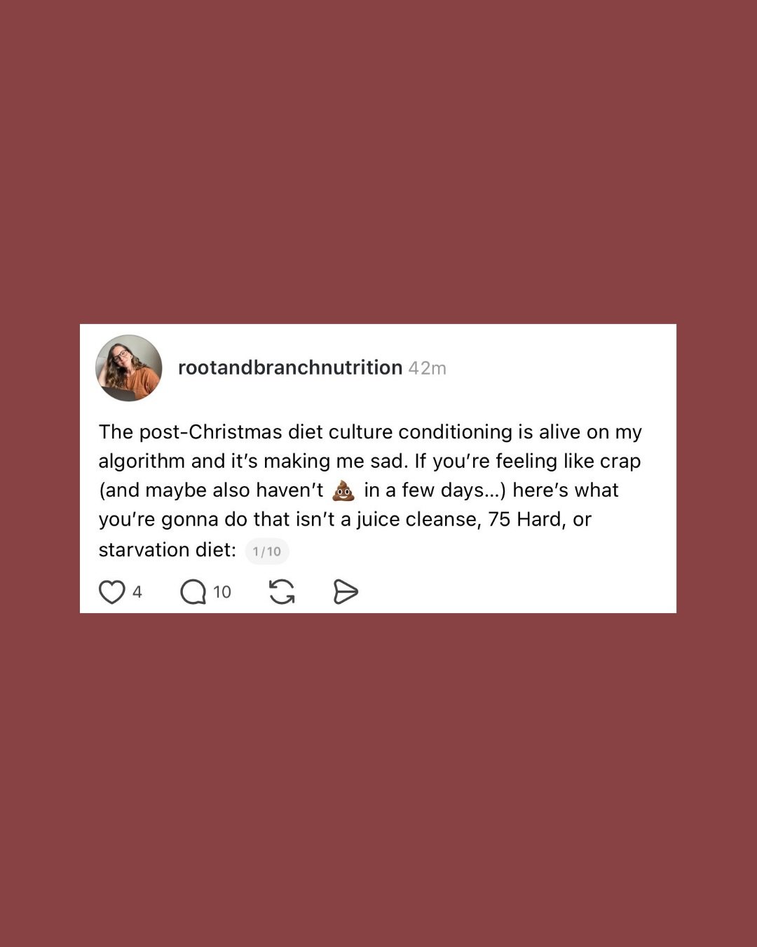 I promise you haven&rsquo;t actually gained 10 lbs. in the last few weeks.&thinsp;
&thinsp;
I also promise you that an extreme diet, workout program, or cleanse isn&rsquo;t the answer if you&rsquo;re not feeling your best right now.&thinsp;
&thinsp;

