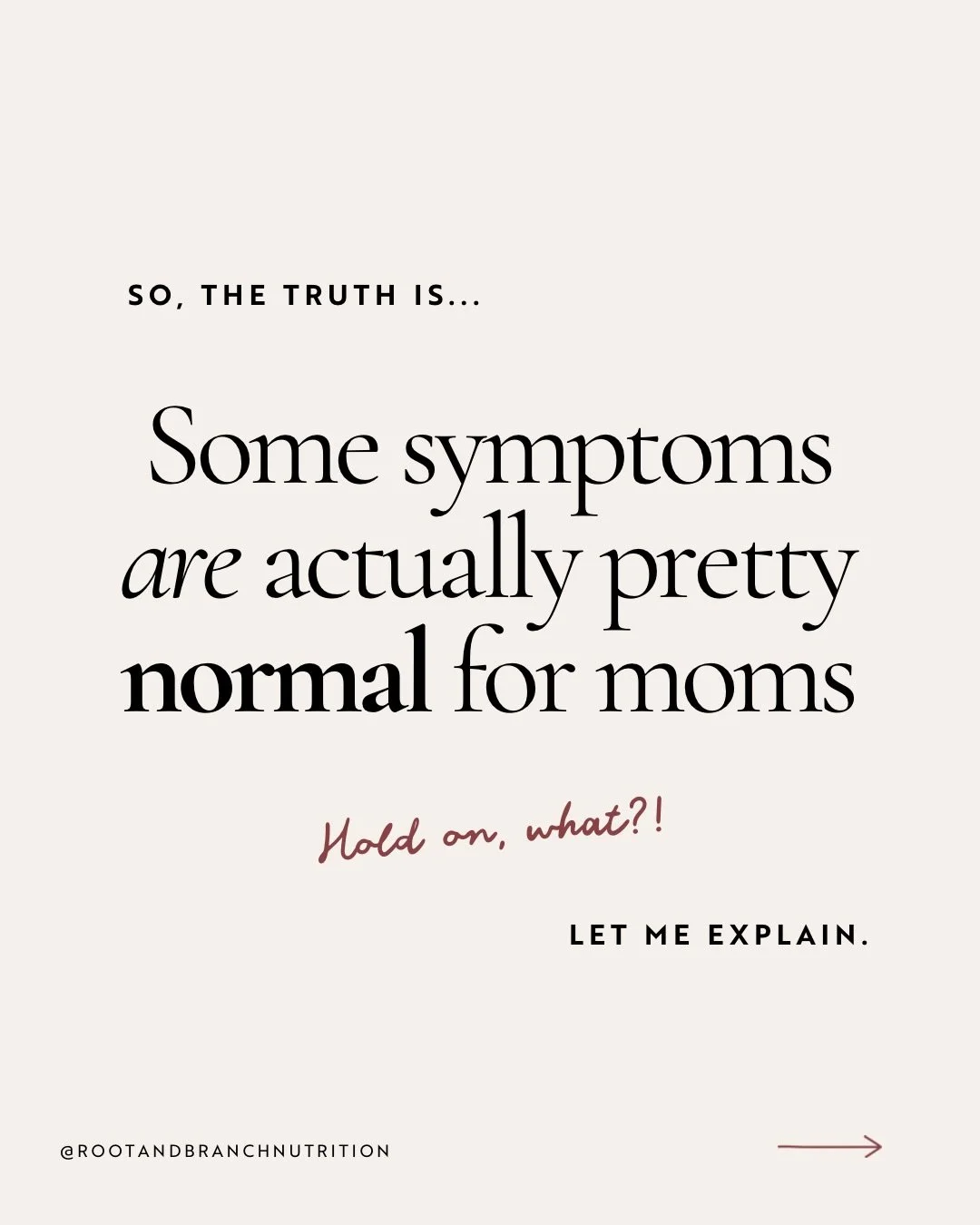 I'm sorry, but there's a HUGE difference between&mdash;

"This is normal for this season, and only temporary."

And... 

"Feeling like shit has become my everyday and it's not getting better."

Yes, so much happens to our bodies (