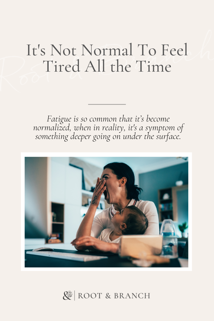 Normal Fatigue It's Not Normal To Feel Tired All the Time | Root & Branch Nutrition