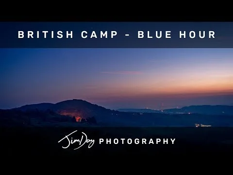 British Camp in the Blue Hour - Malvern Hills Nightscape Photography