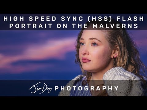 High Speed Sync (HSS) Flash Portrait Photography on the Malvern Hills