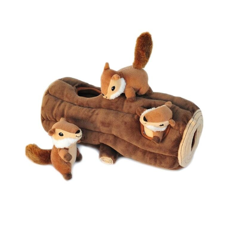 Hide And Seek Plush Dog Toys Squeak Interactive Burrow Puzzle Chew