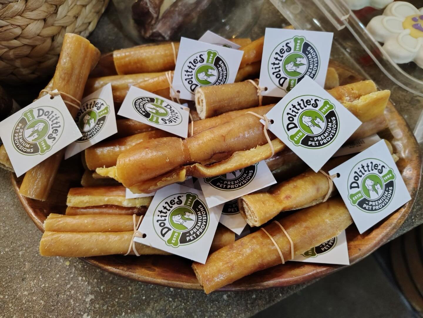 If you show this to your dog they may drool. All natural hog hide makes a great chew. No bleach, no formaldehyde, just farm raised hog hide. Get &lsquo;em while they&rsquo;re here!