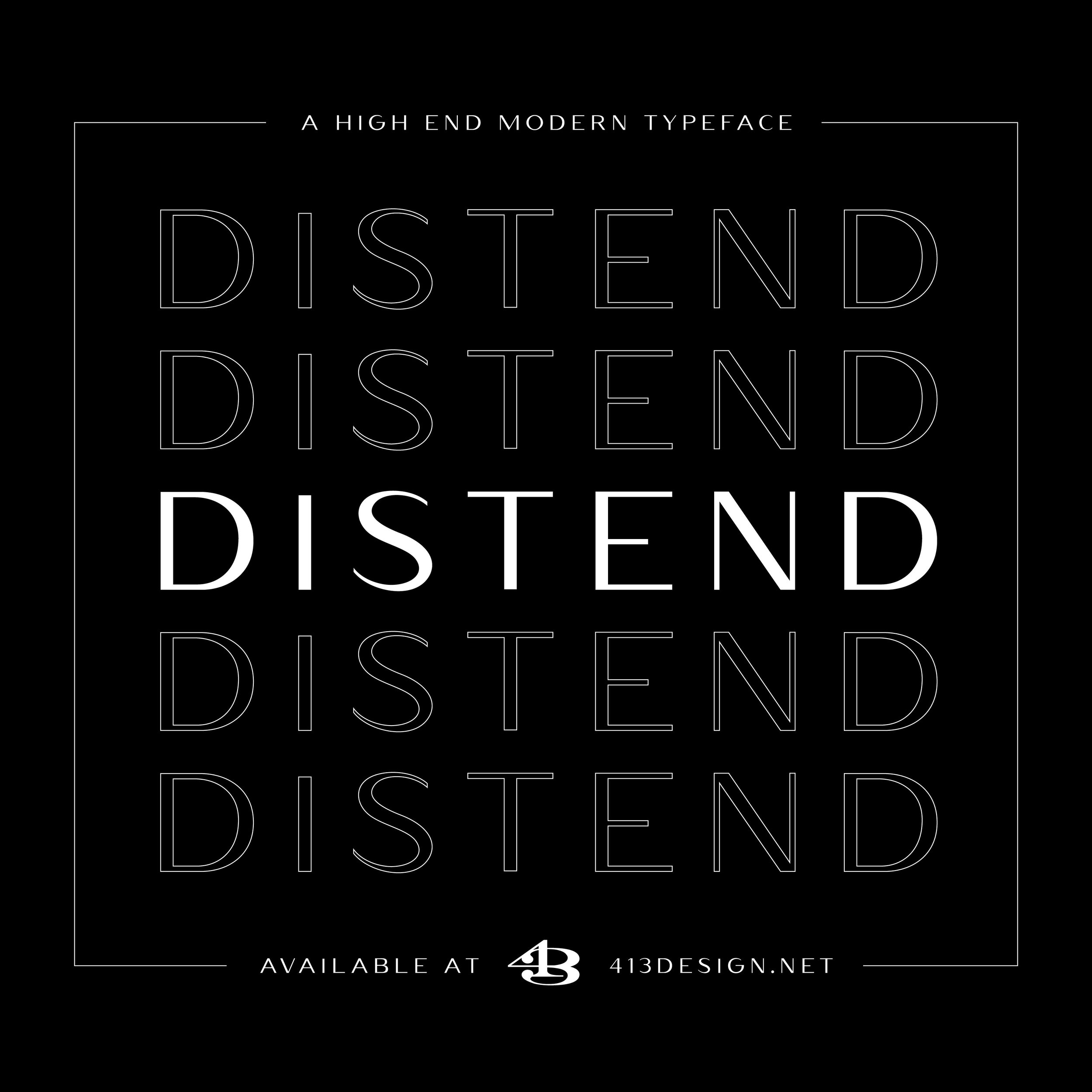 Distend Cosmetics Font Luxury Font Download