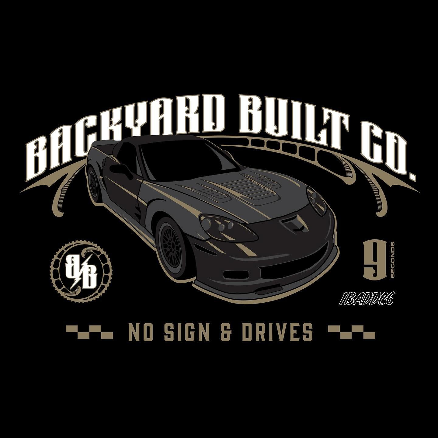 The first of many @backyardbuilt.co build feature graphics! This one features the corvette built in the backyard of @nickaccardi which recently ran a 1/4 mile time in the 9 second range. Super dope car!

#backyardbuilt #automotivebrand #carbrand #car
