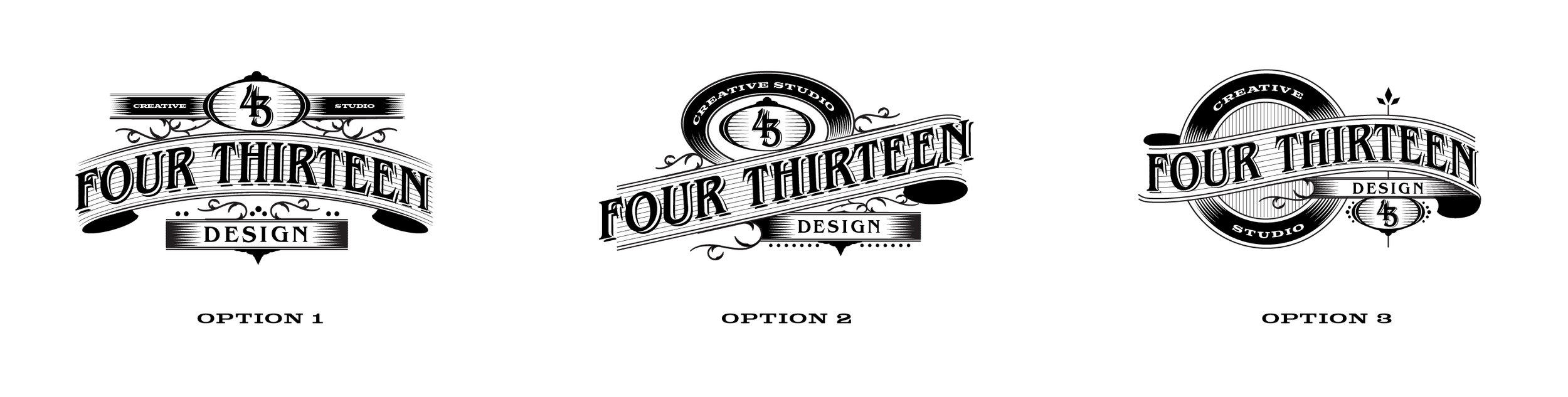 Victorian Lettering Tutorial Hand Lettering Process Four Thirteen Design Logo