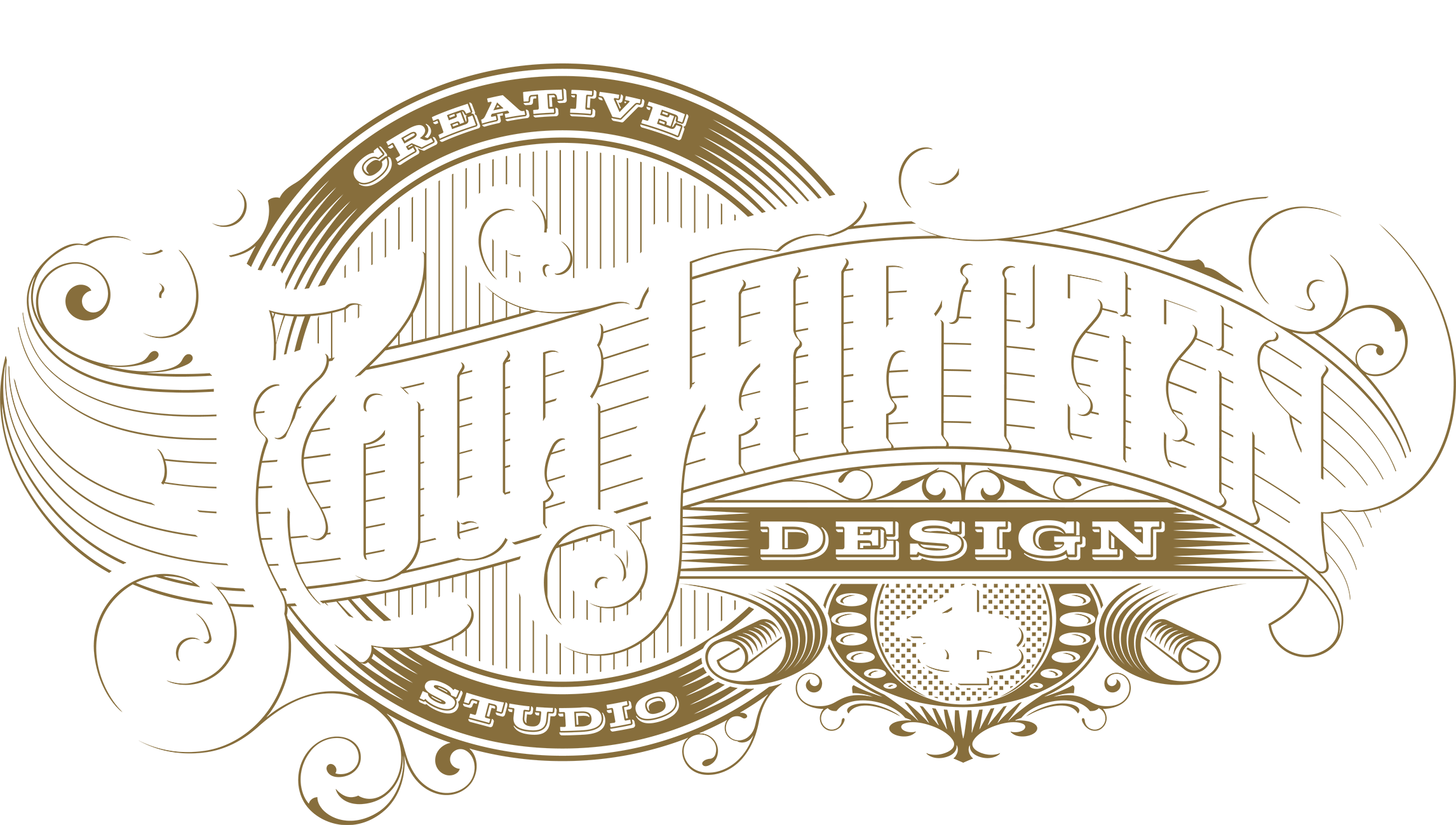 Victorian Logotype Vintage Hand Lettered Logo Four Thirteen Design Logo