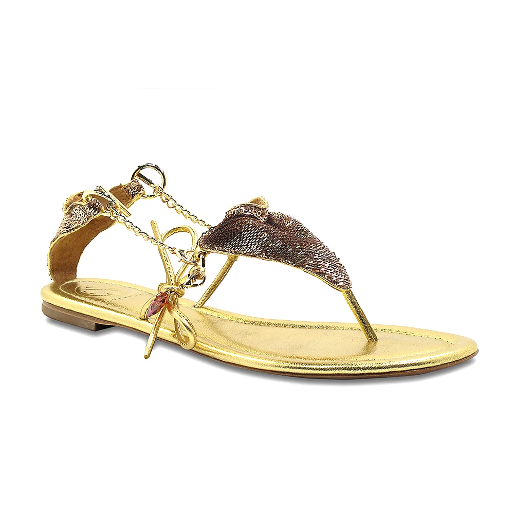 Cici Queen Bikini Sandal - Gold