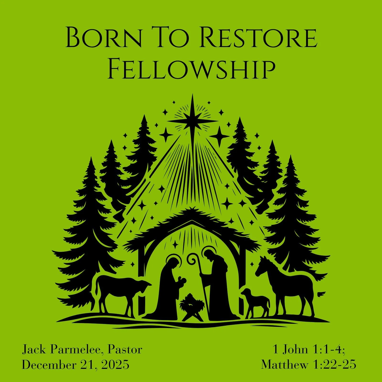 Born To Restore Fellowship