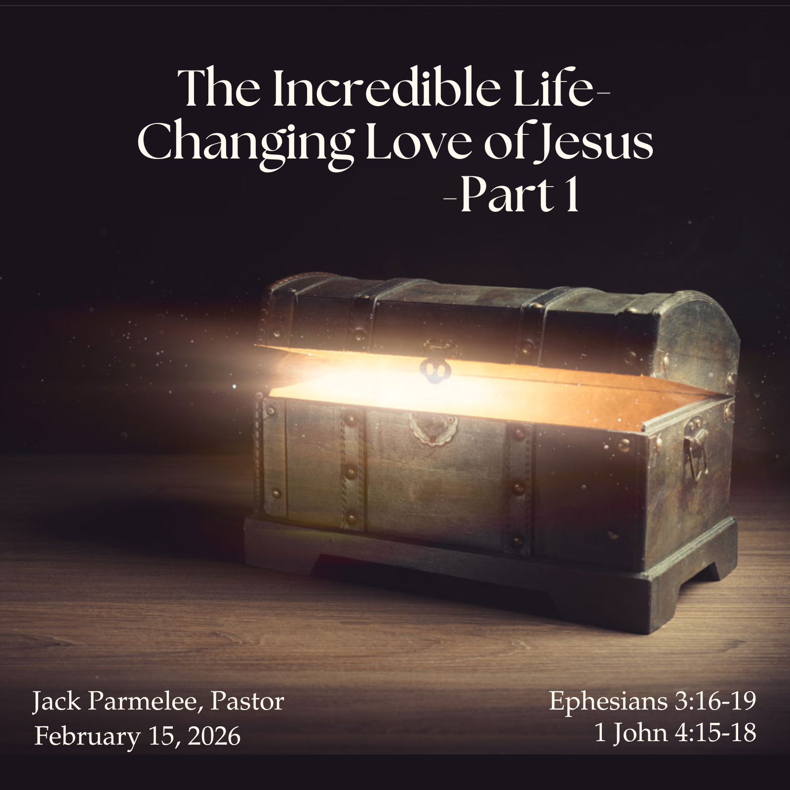 The Incredible Life-Changing Love of Jesus - Part 1