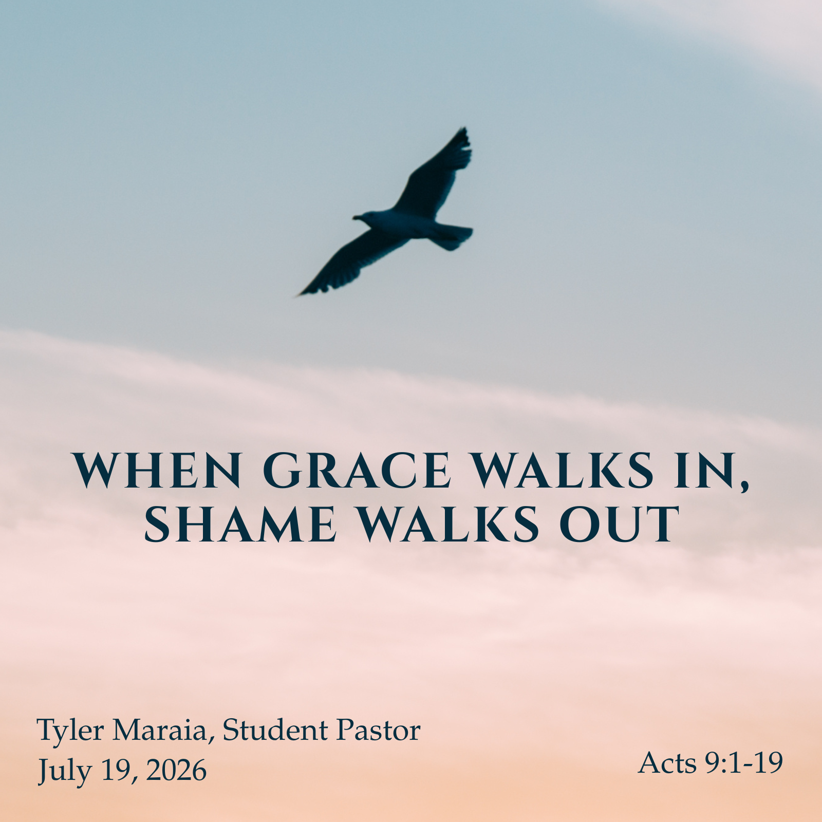 When Grace Walks In, Shame Walks Out