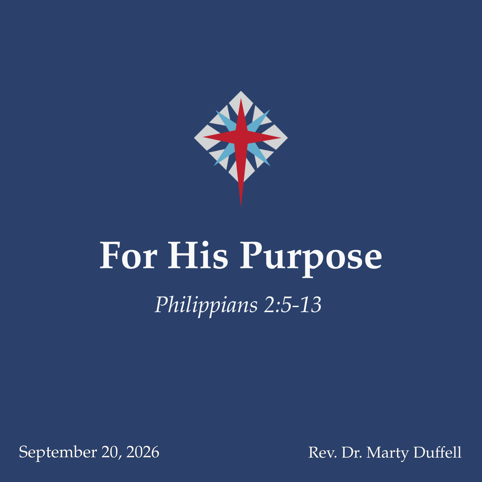 For His Purpose