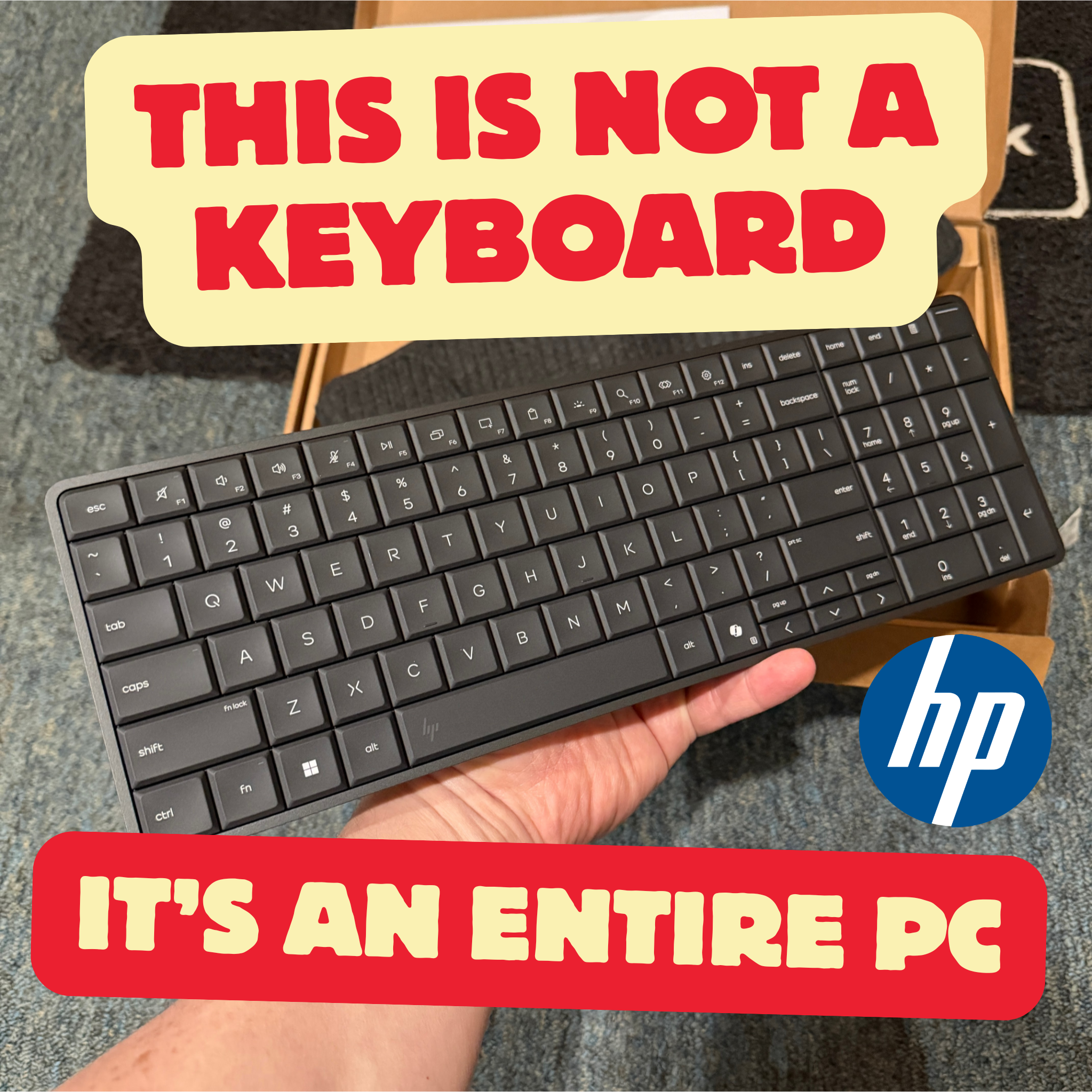 HP EliteBoard G1a: Throwback Form Factor for the Modern Dock-Hopping Hybrid Worker