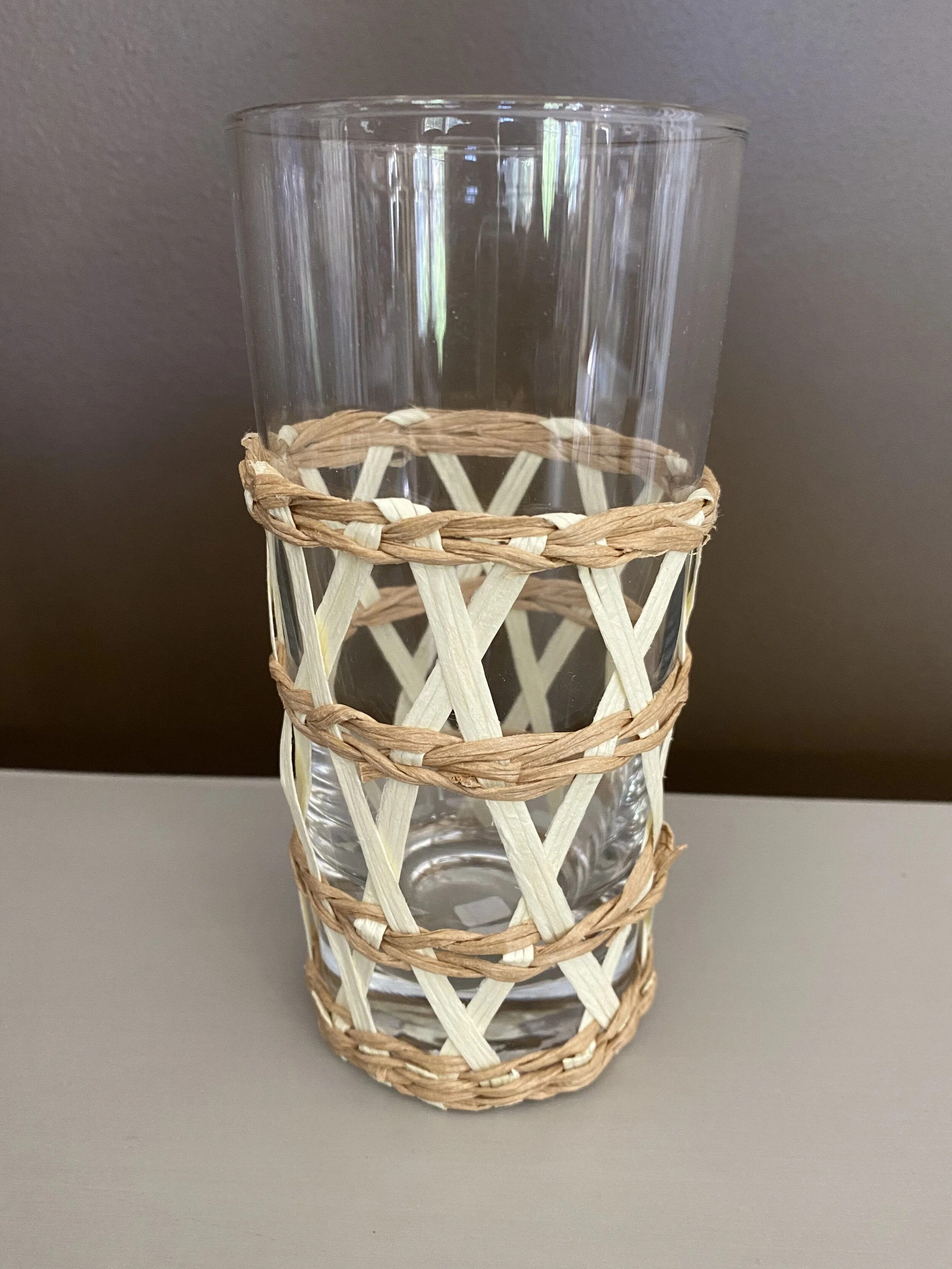 Amanda Lindroth White Island Wrapped Ice Tea Glass