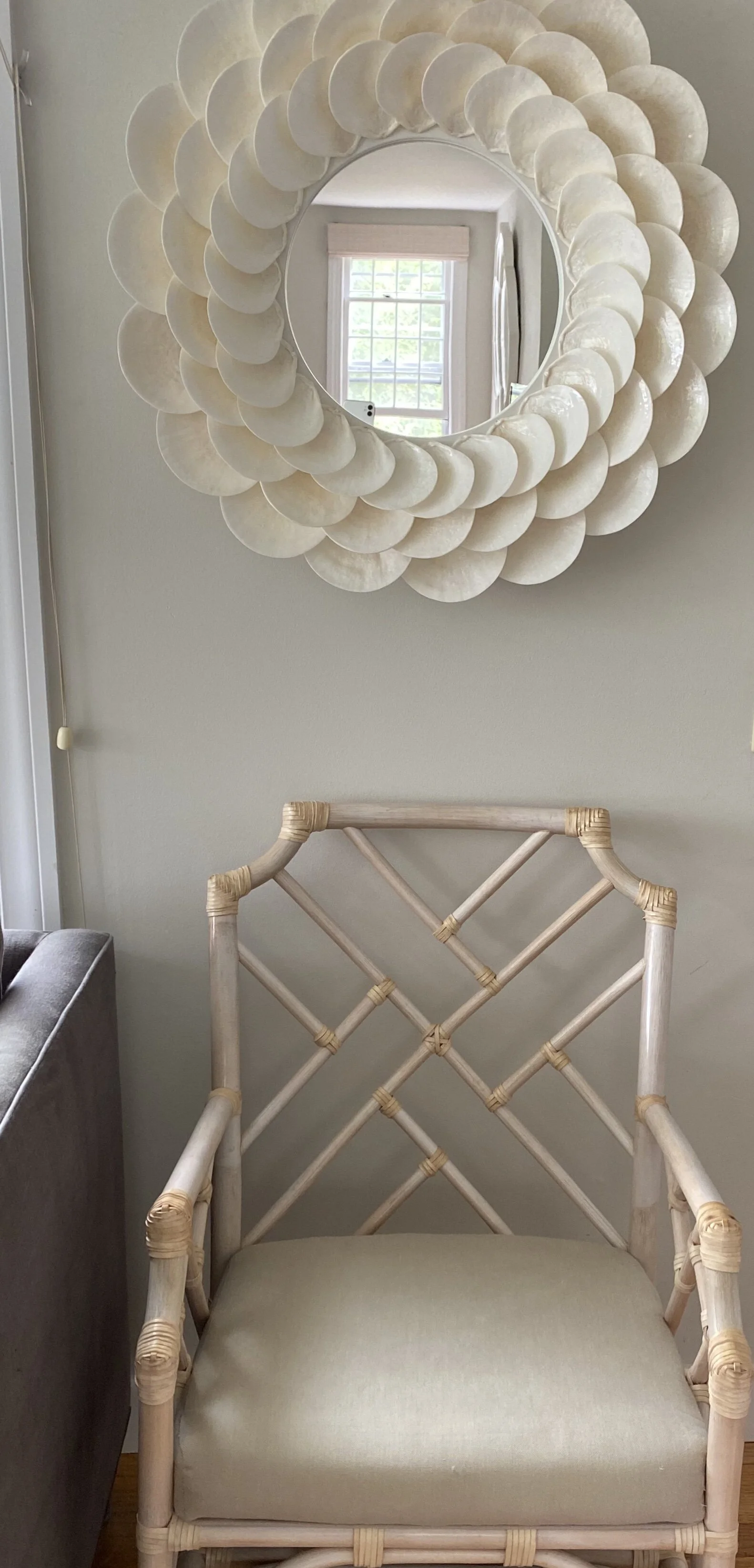 Round Shell Mirror