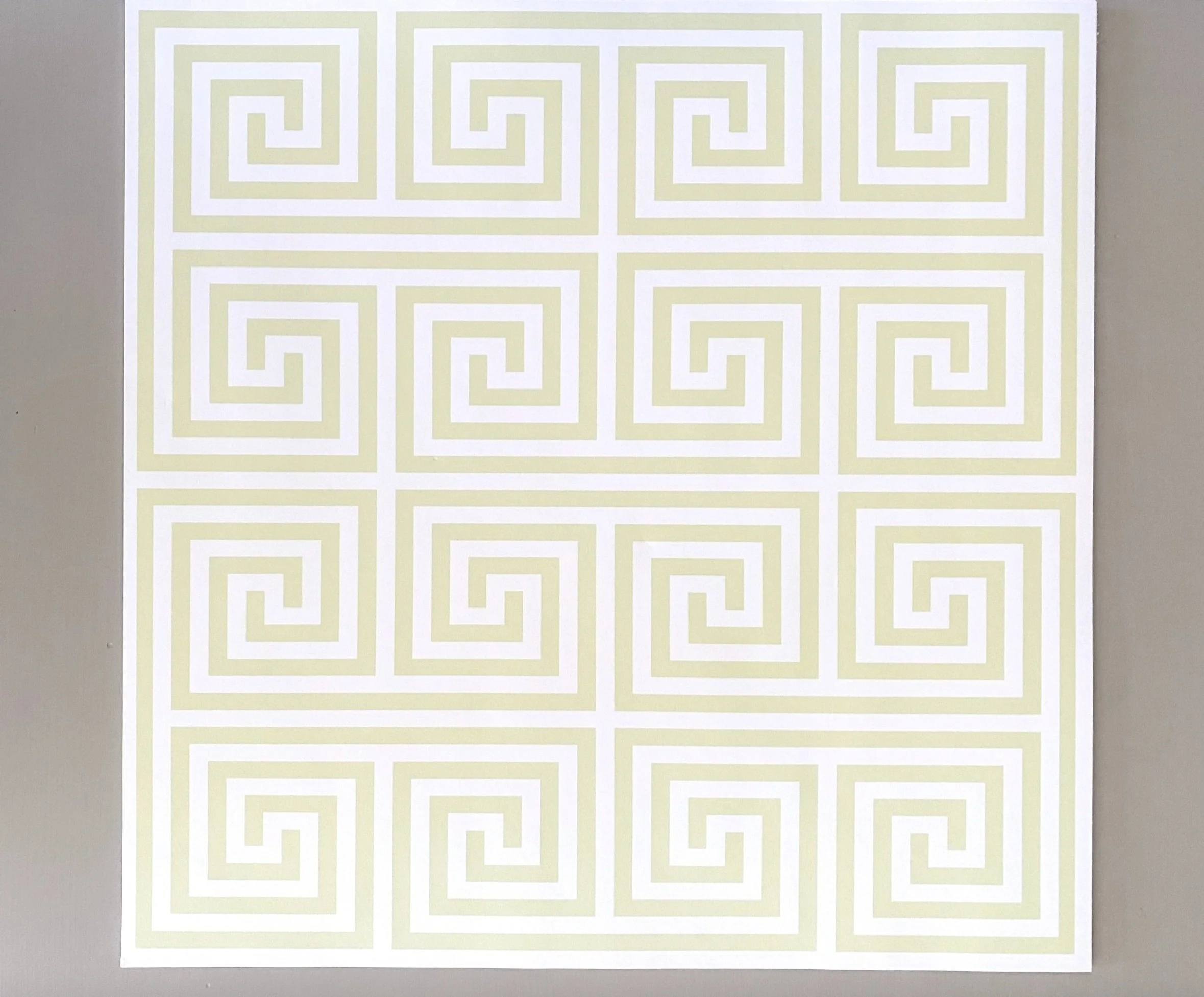 Greek Key Pattern Square Placemat
