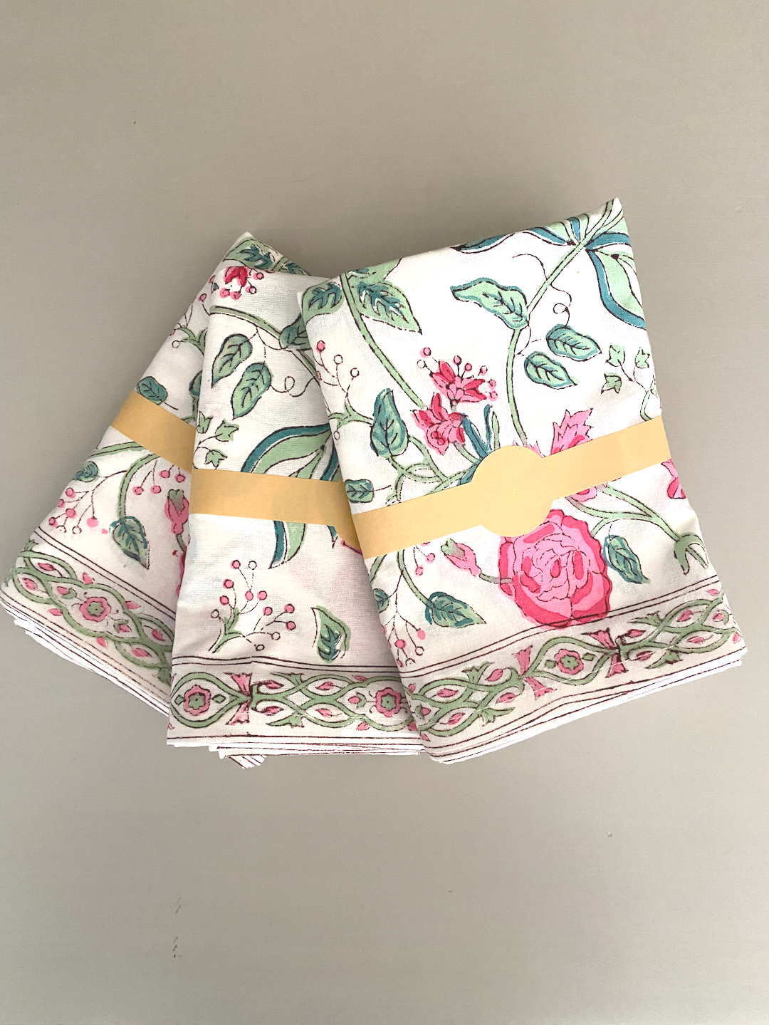 Mistletoe Rose - Cotton Table Napkins (Set of 4)