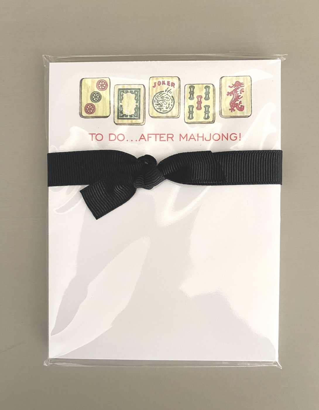 Donovan Designs To Do After Mahjong Mini Notepad