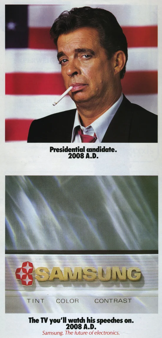 Samsung ad from the October 1988 issue of Smithsonian magazine