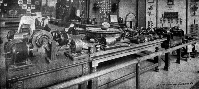 1893 photograph of Nikola Tesla's display at the Fair ( Wikimedia Commons )