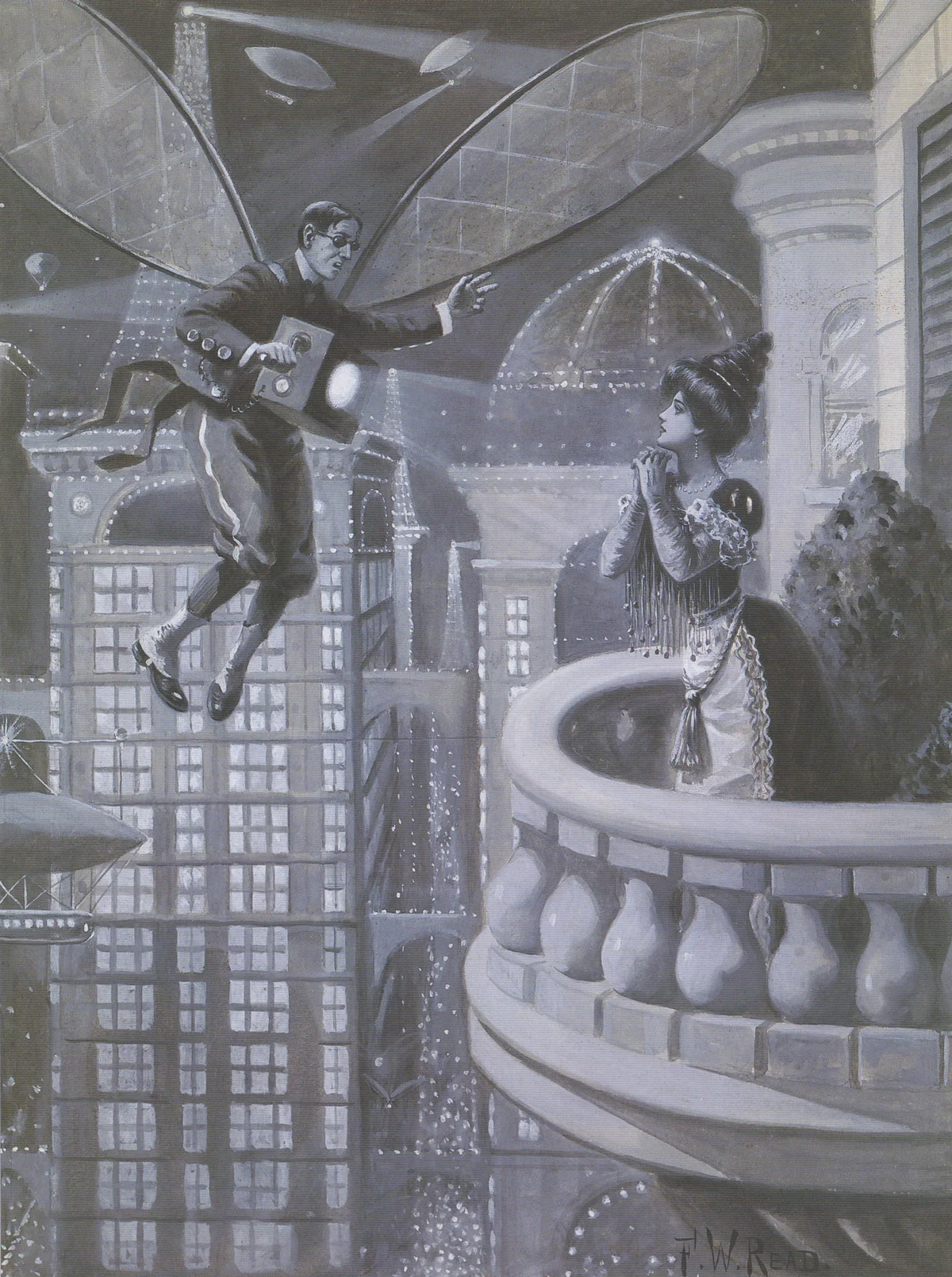 Judge magazine illustration scanned from the book Predictions by John Durant