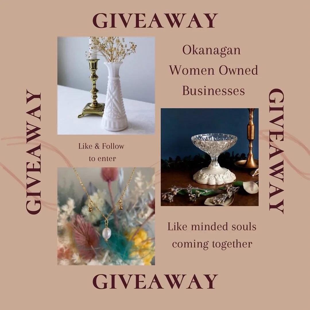CLOSED 
GIVEAWAY!! 🌸
We&rsquo;ve come together with some awesome Okanagan Women Owned Businesses to giveaway some goodies! 

We love when like minded souls can come together to collaborate and celebrate each other! 

Here&rsquo;s what you can win: 
