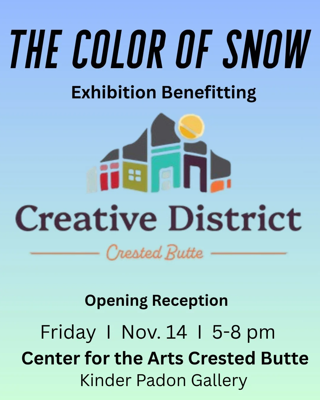 A fundraiser exhibition for the Crested Butte Creative District.  The exhibition is filled with a hundred one-of-a-kind, 6&Prime;x6&Prime; works created by local artists, youth, community members, and more!  Every $25 artwork purchase directly suppor