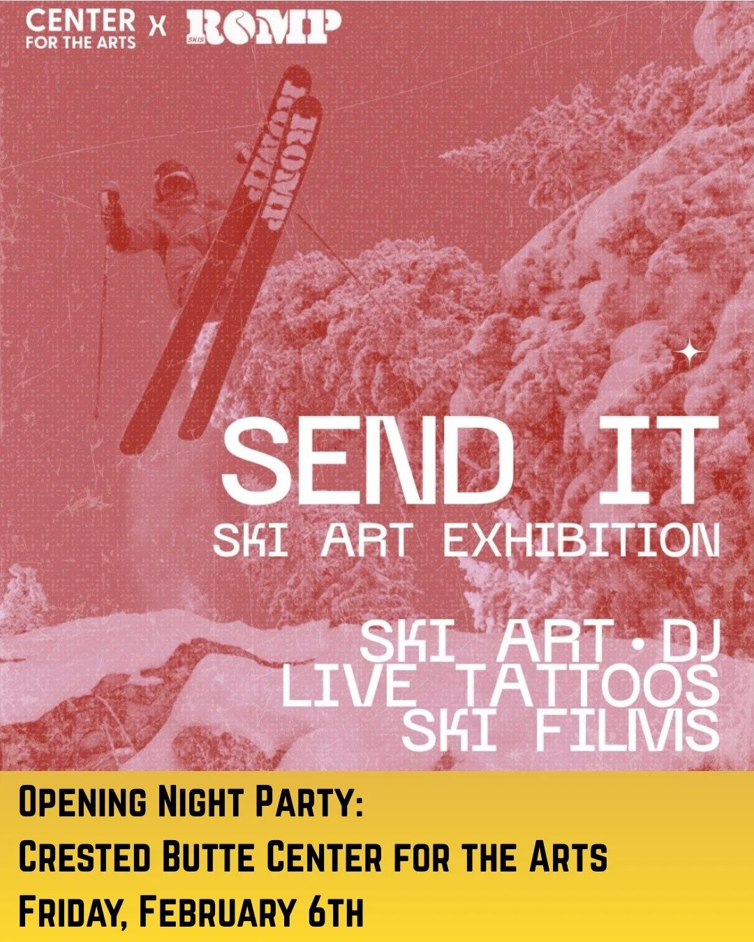 One-of-a-kind custom ski graphics designed by local artists with each ski sale benefiting a local nonprofit.

Eric Phillips &ndash; CB Mountain Rescue
Jaime Thompson &ndash; CB State of Mind
Janice Stevenson &ndash; Project Hope
Kem Wimett &ndash; Li