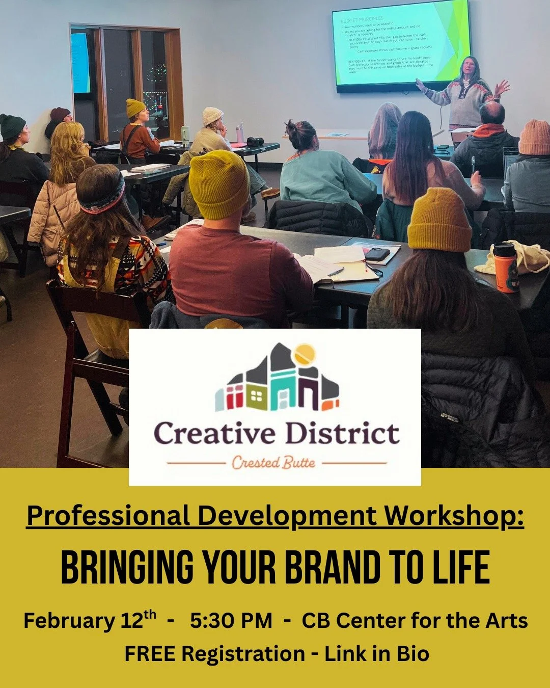 Bringing Your Brand to Life is a hands-on follow-up workshop with Liza Scher that helps artists translate their brand framework into clear, compelling action. Participants will refine portfolios, artist statements, and bios so their materials accurat