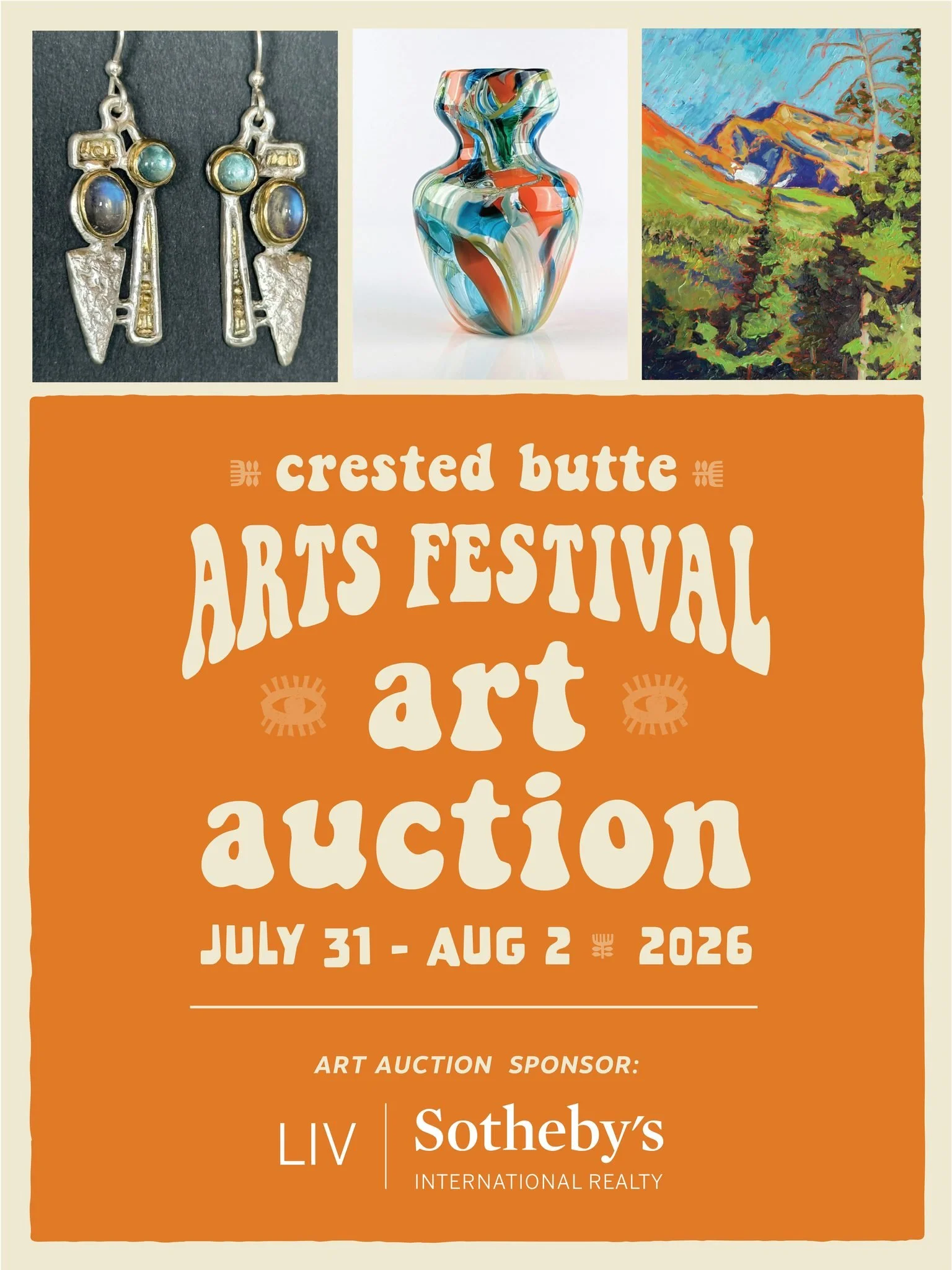 Make sure to visit our art auction tent on 4th &amp; Elk Ave to peruse the gorgeous auction items. Our artists donated some wonderful pieces this year. 🎨The auction opens Friday, July 31 at 6:30pm and closes Sunday at 1pm. You can also view and bid 