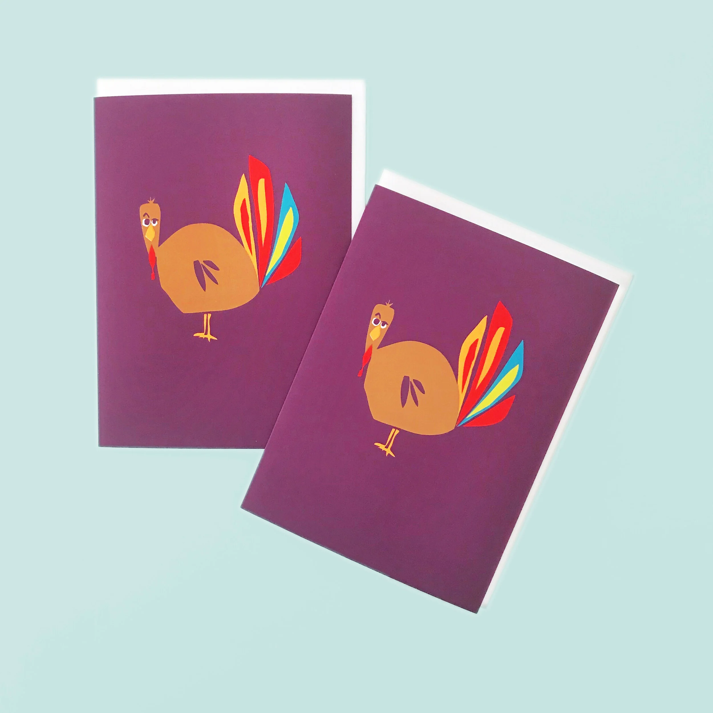 Vegan Turkey Thanksgiving Card - Great Arrow Graphics.jpg