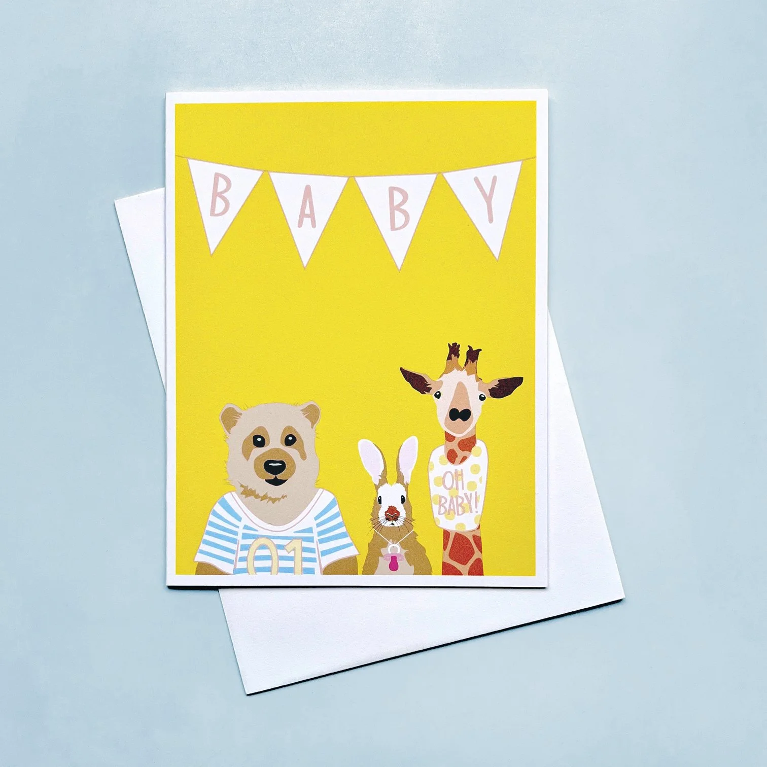Baby Animals New Baby Card