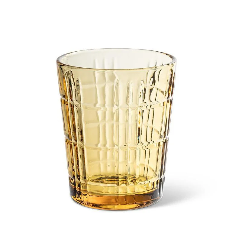 Panel Facet Tumbler-4"H(12oz) Amber.jpg