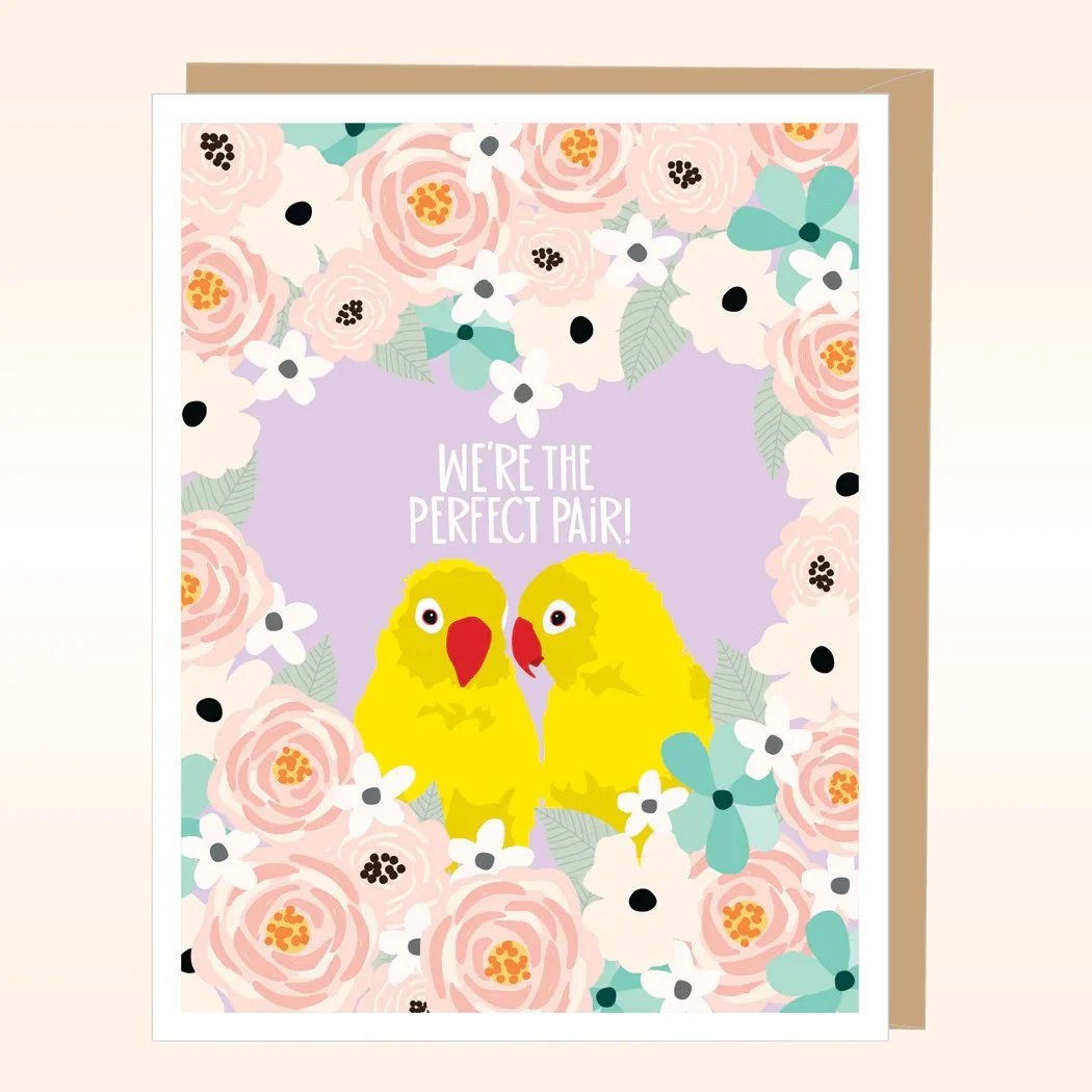 Lovebirds Valentine Greeting Card