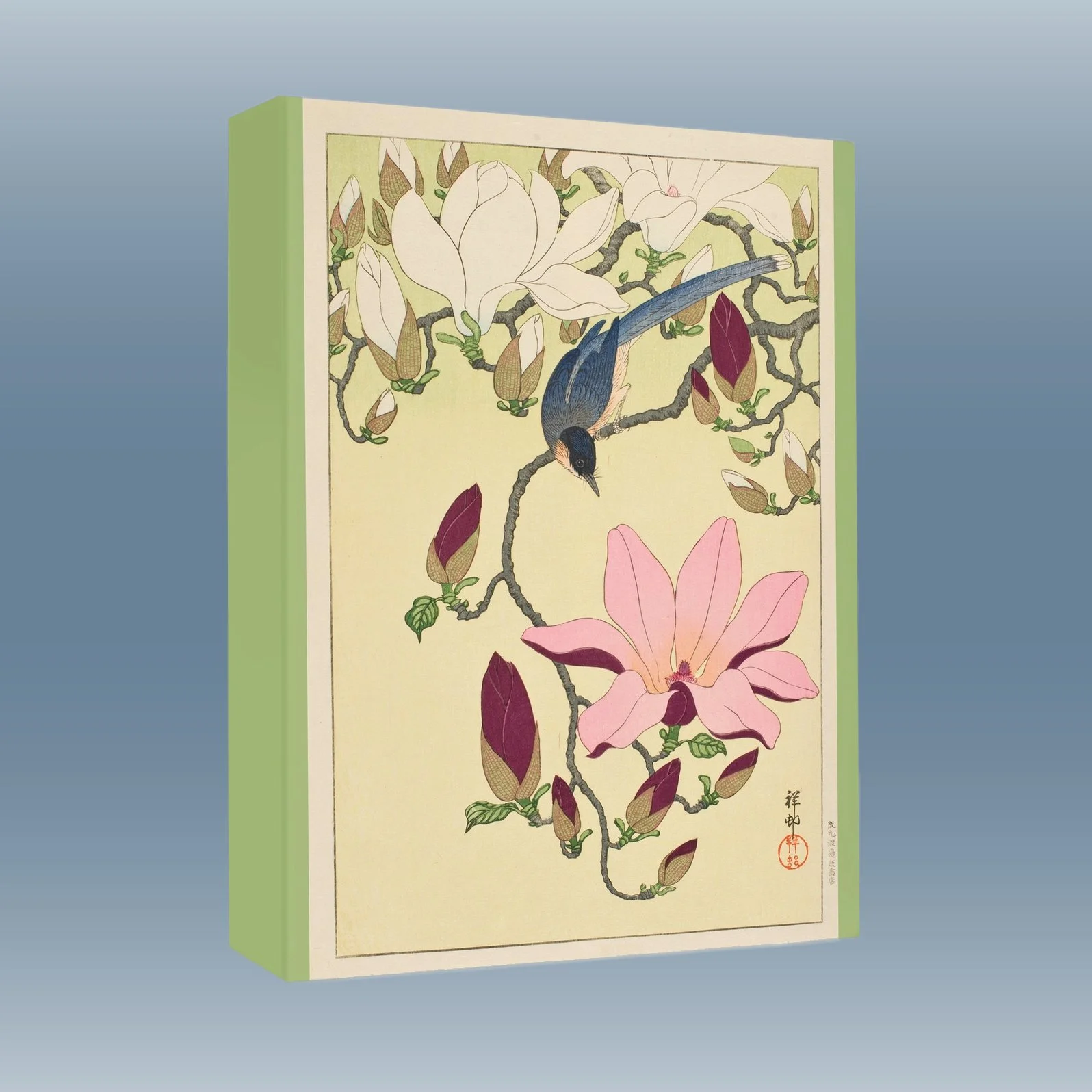 Ohara Shōson- Magnolia and Magpie Small Boxed Cards - Pomegranate.jpg